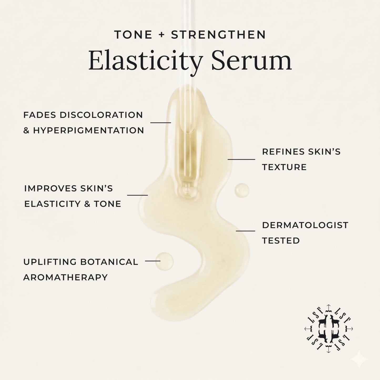 Little Seed Farm Elasticity Serum - Skin Toning and Firming Serum, 1.0 Ounce