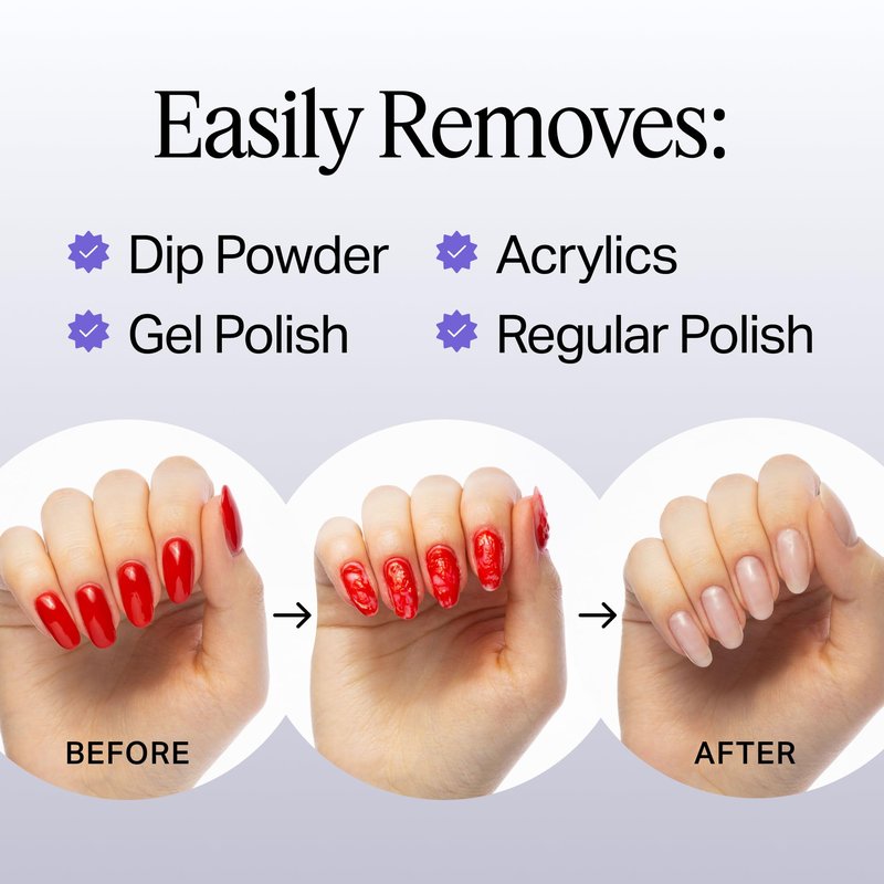 Nailboo 100% Acetone Nail Polish Remover, Gel Polish Remover for Nails, Pure Acetone Polish and Dip Powder Remover, Nail Salon Quality Removal, 16 Fl Oz