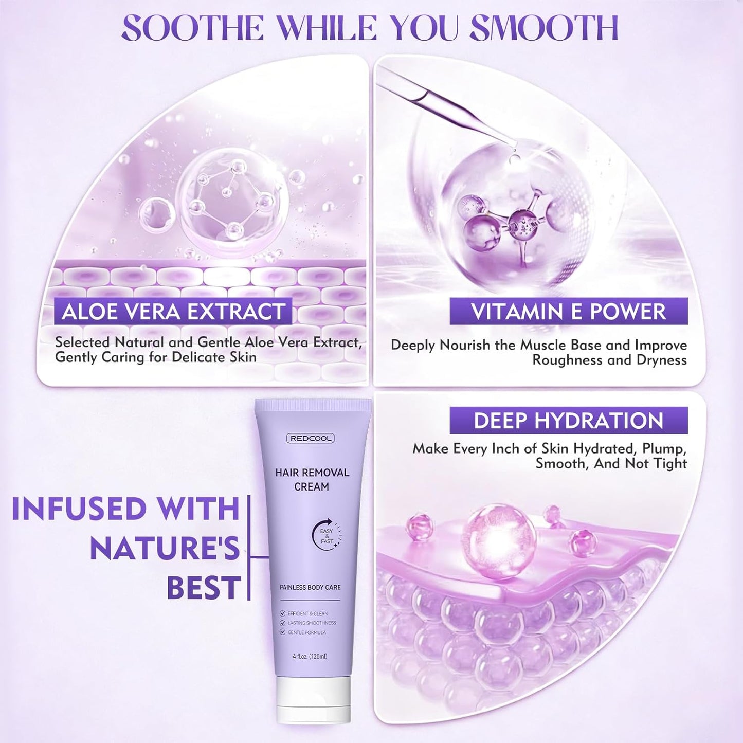 Gentle Hair Removal Cream for Sensitive Skin - Ideal for Legs, Arms & Bikini Area | Includes Spatula Applicator, 1 Count