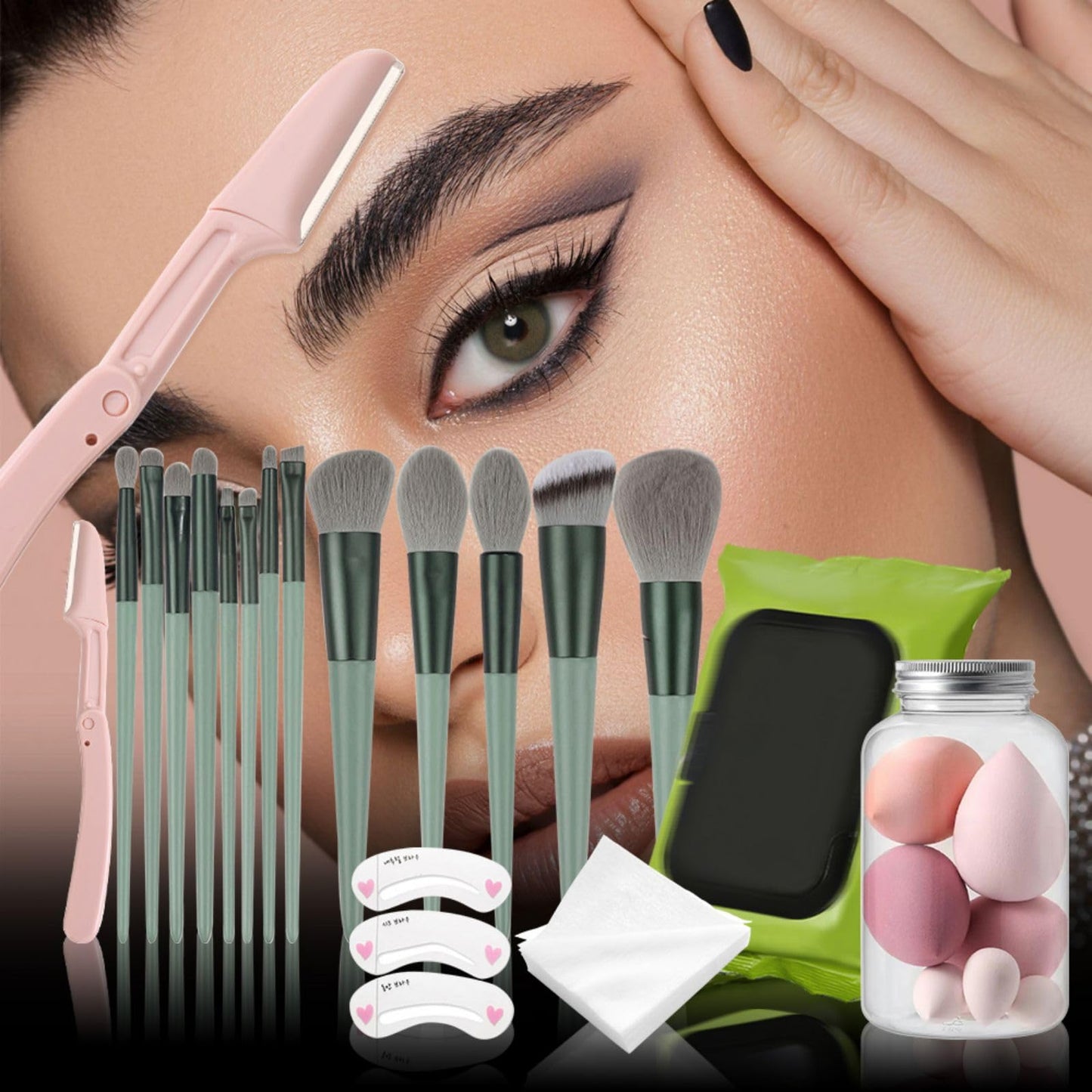 Melearch Makeup Set Box, Festival Surprise Assortment Gift with Professional Makeup Products, Cosmetics Set Party Favors for Women Girls Teenager, Vegan & Cruelty-Free, Set D