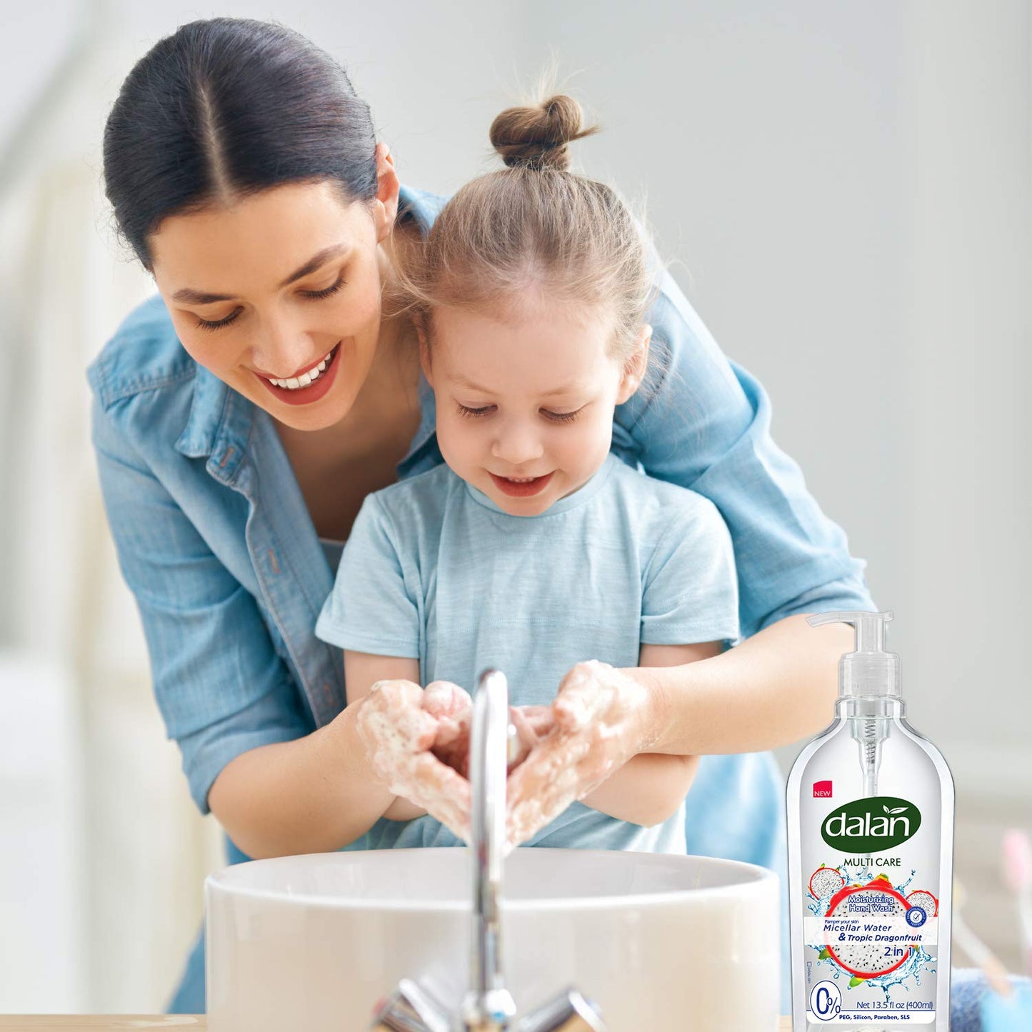 Dalan Tropic Dragonfruit Multicare Ultra Moisturizing Liquid Hand Soap for Normal and Dry Hands Fresh Clean and Soft Feeling (13.5 Fl Oz / 400 mL (Pack of 3))