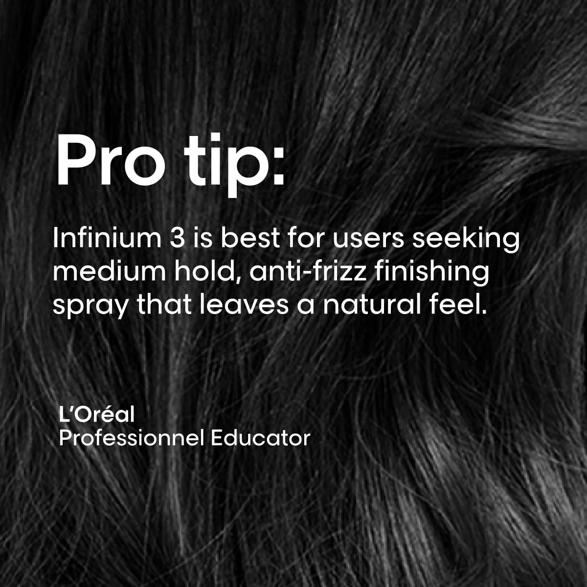 L'Oréal Professionnel Paris Fix Infinium 3 - Medium Hold Hairspray For Lasting Shape and Shine, Reduces Frizz Without Stiffness