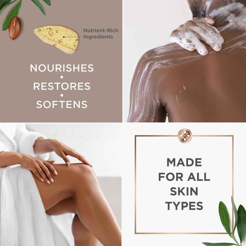 Argan Magic Hyaluronic Acid Body Wash - Cleanses, Refreshes & Softens with Hydrating Hyaluronic Acid and Nourishing Argan Oil | Paraben Free, Cruelty Free (32 Fl Oz)