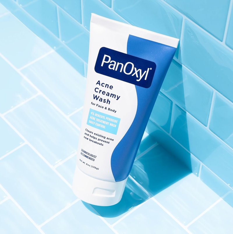PanOxyl Antimicrobial Acne Wash - 4% Benzoyl Peroxide, 6 Oz | Deep Cleansing Formula