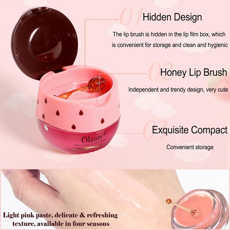 Bee Lip Balm Set - 9 PCS Honey Pot Moisturizing Lip Mask | Perfect Gift for Mother's Day, Birthdays & Teachers