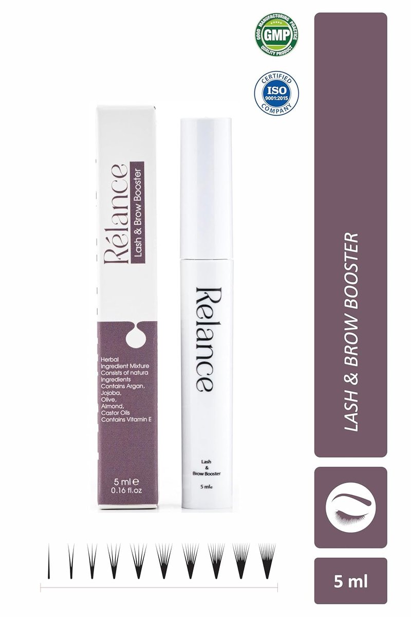 Natural Herbal Lash & Brow Growth Booster Serum - Argan, Jojoba & Castor Oils | 5ml