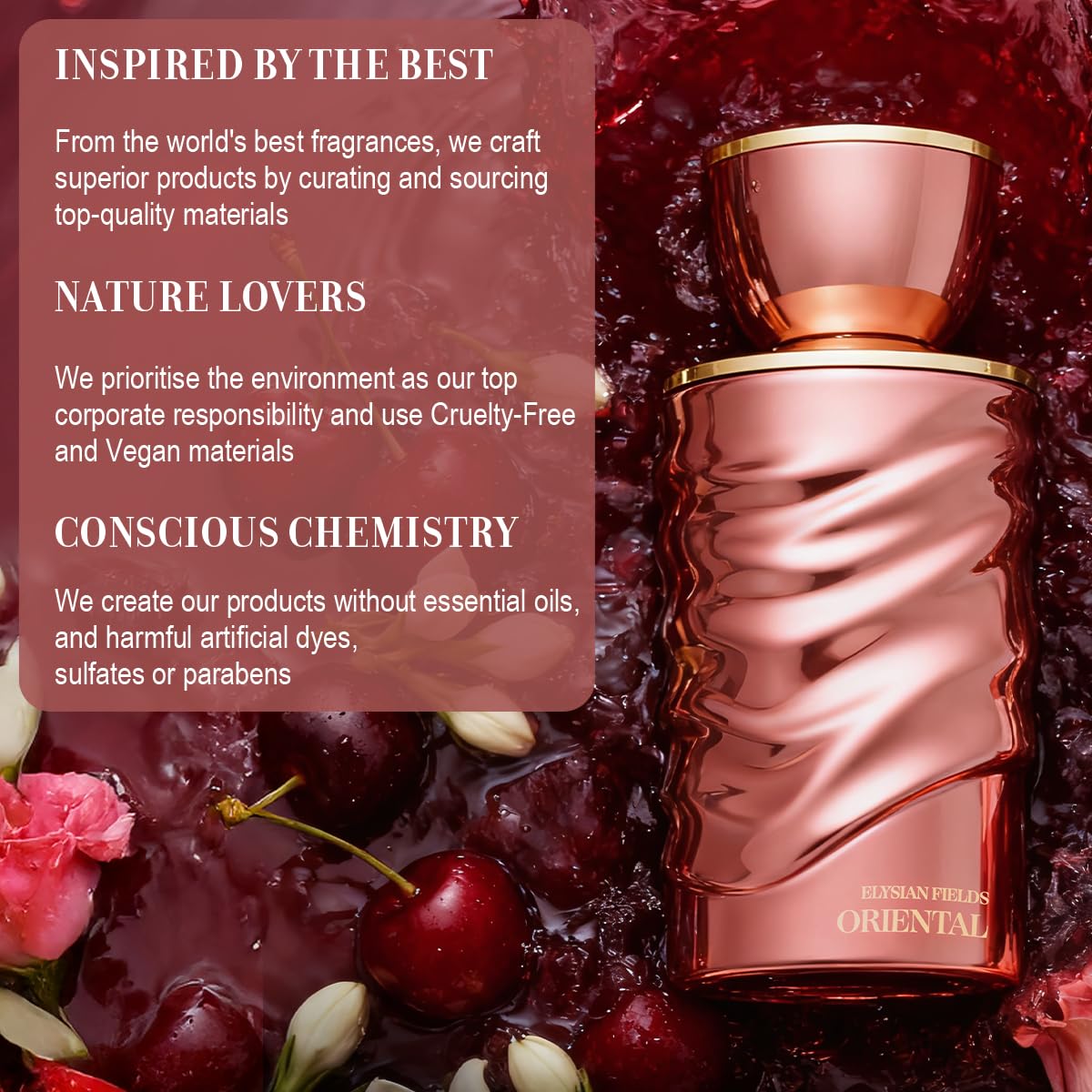 QAWAFI Elysian Fields - Oriental Eau De Parfum Inspired by T.Ford Lost Cherry, Long-Lasting Fragrance Perfume for Women & Men - Spray 100ml | 3.4 fl. oz