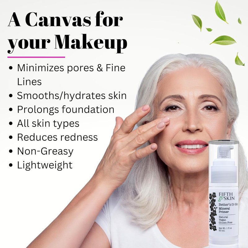 Better'n Ur Skin Mineral Makeup Primer - Natural Vegan Hydrating Formula | Lightweight & Non-Greasy - 1 oz.