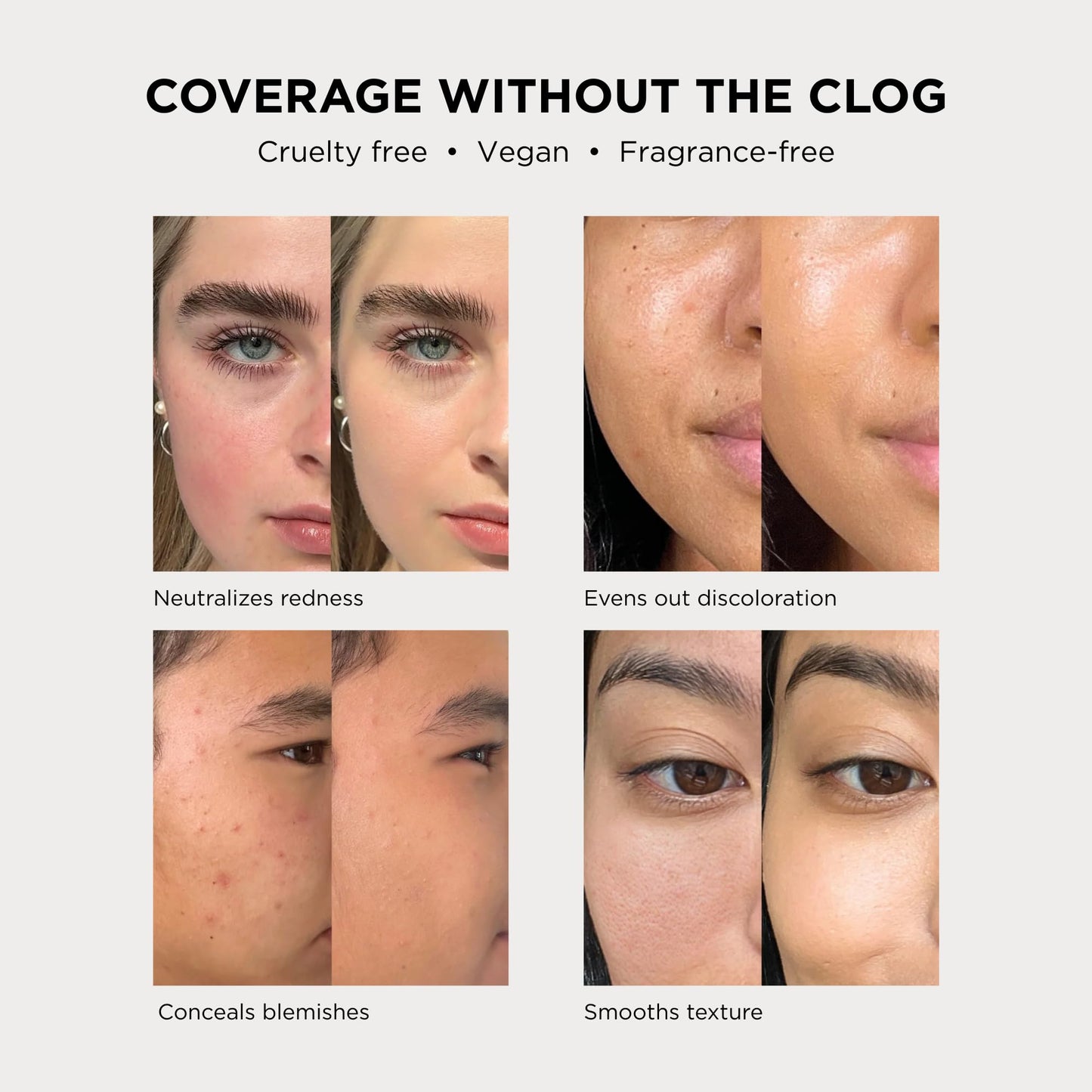 HALEYS Re-form Luminous Skin Foundation, VEGAN + CRUELTY-FREE, Blurs, Conceals, Blendable, Buildable Med-to-Full Coverage, Weightless, Oil-free, All-Day Wear, Hyaluronic Acid, All skin types (2.5)