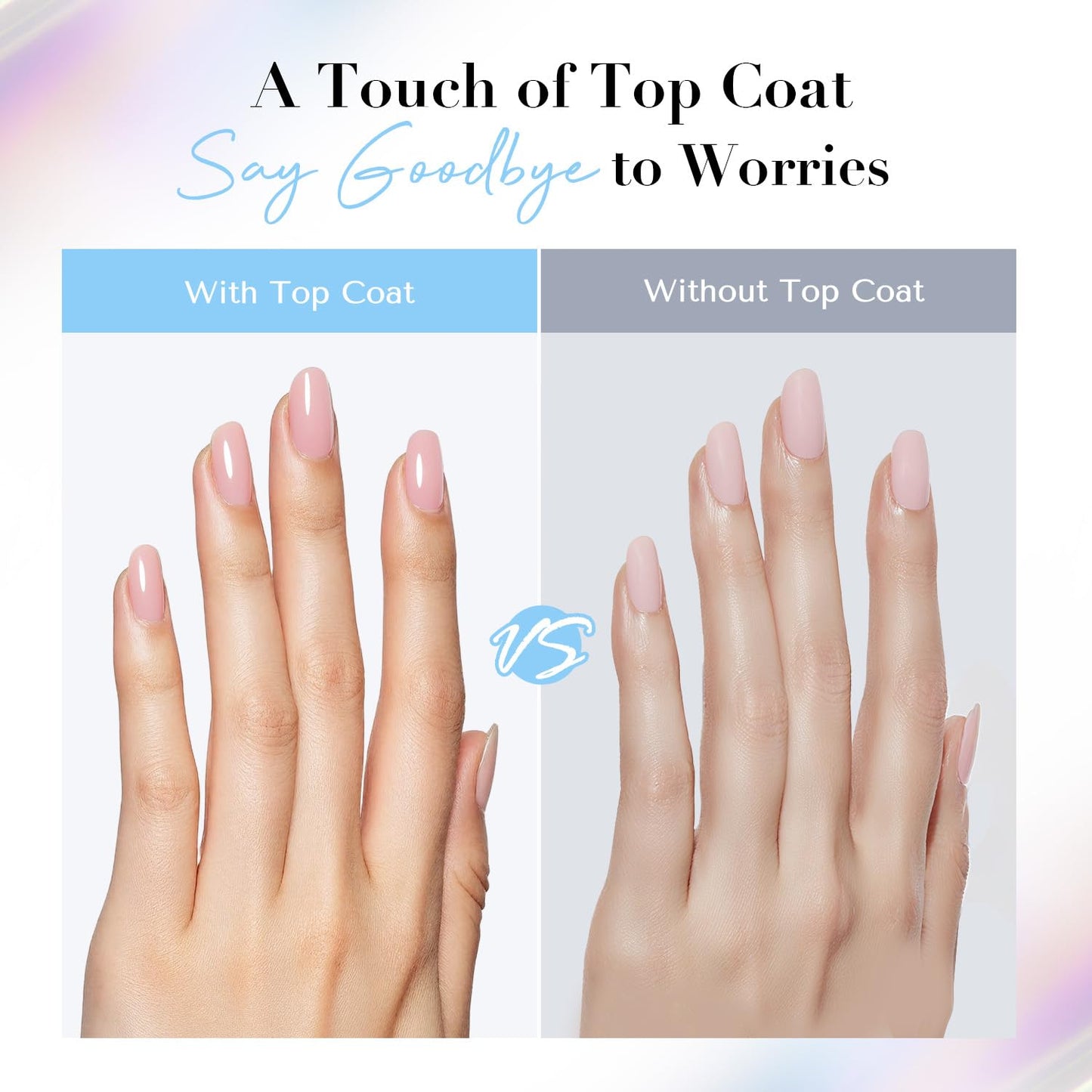 AZUREBEAUTY Top Coat Nail Polish Clear, Quick Dry, Long Lasting, Glossy Shine, Air Dry Formula, Smooth Finish, Natural Nail Lacquer for Manicure & Nail Art, Salon-Quality