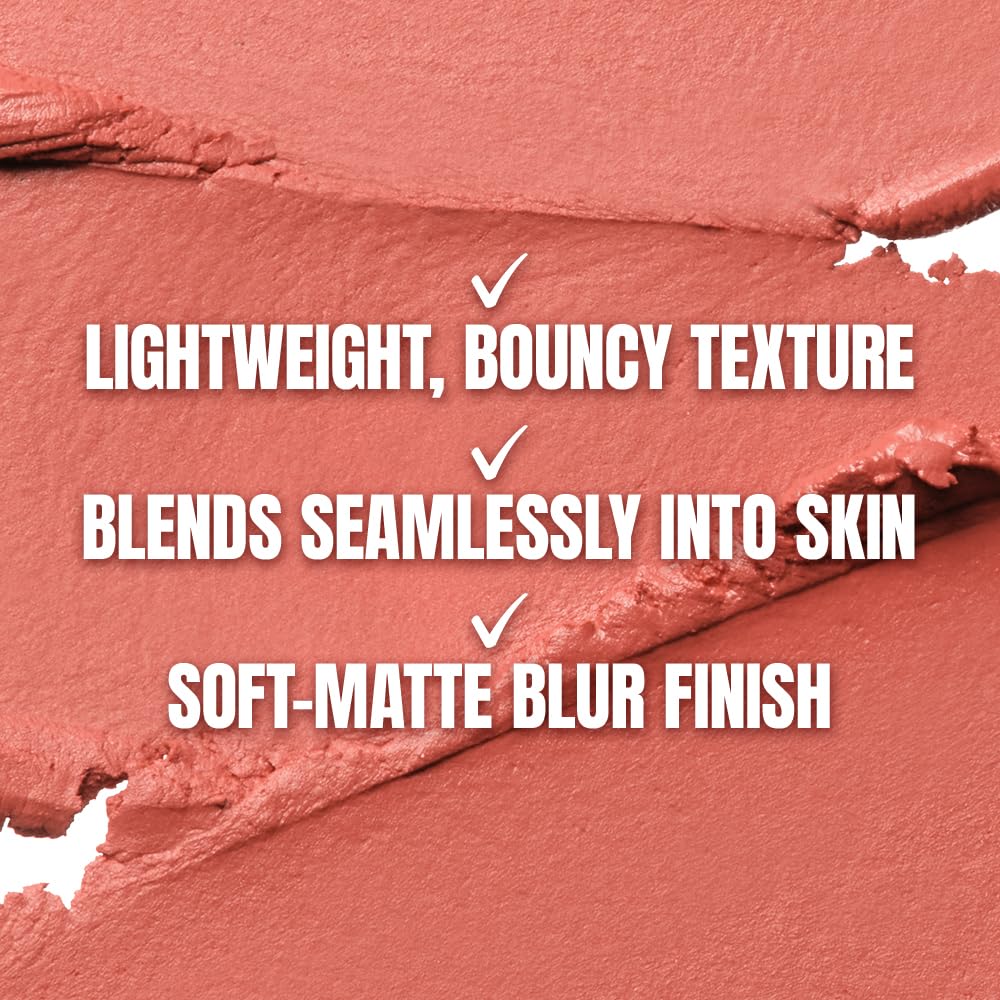 TFIT Fluffy Velvet Cushion Blush for Korean Dewy Glow | Buildable, Blendable Cream Texture | Mini Pink Blush for Cheeks | Tar Pigment Free (P02 Bloom Pink, 0.1 Oz | 4g)