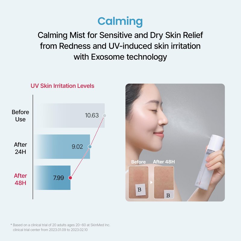 NEURADERM Calming Mist, Soothing Hydrating Facial Spray Makeup Fixer for All Skin Types with Ceramide to Restore Skin Barrier and Reduce Puffiness (100ml, 3.38 fl.oz)