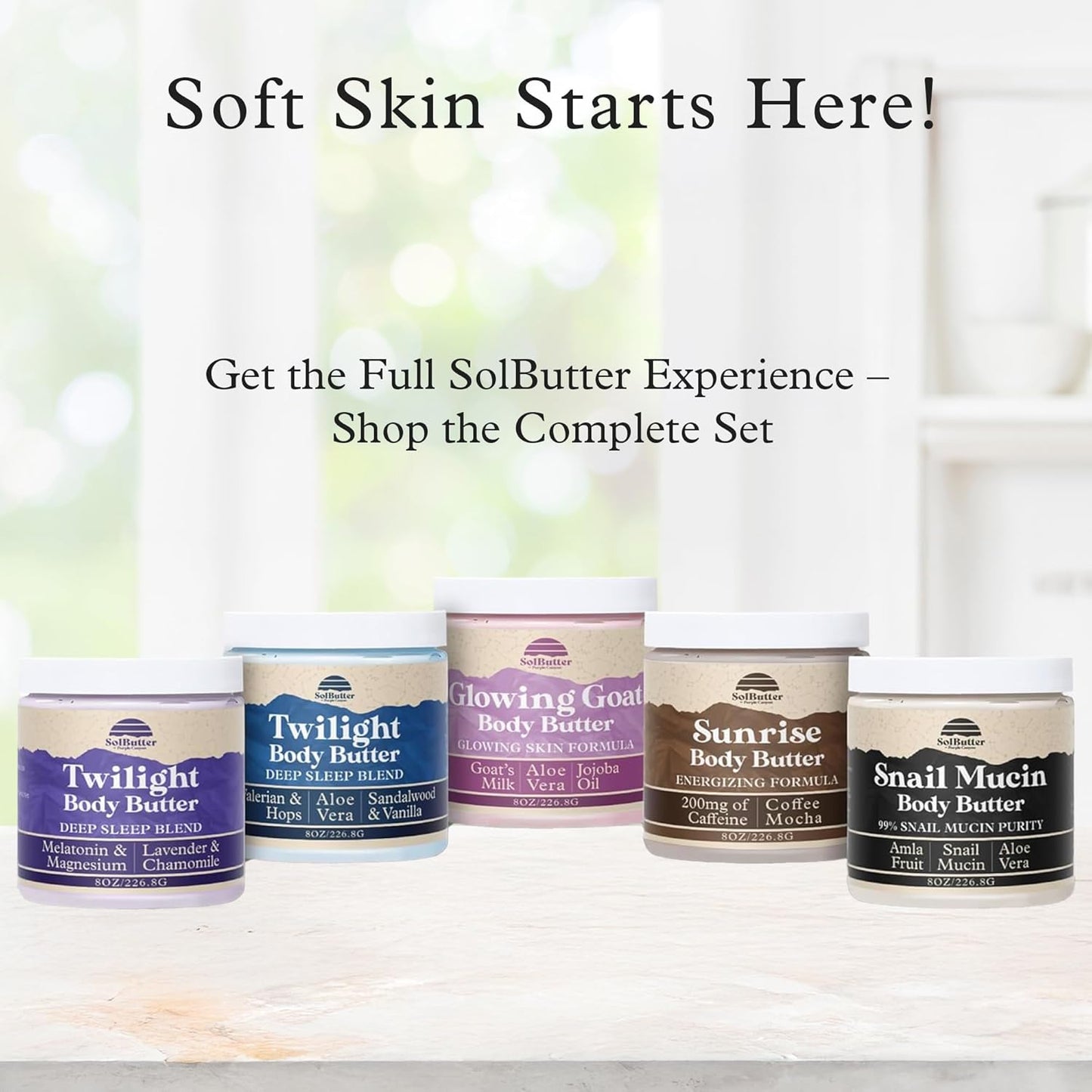 99% Snail Mucin Body Butter - Deep Moisturizing Cream for Blemish Reduction | 8oz | Radiant Skin Repair