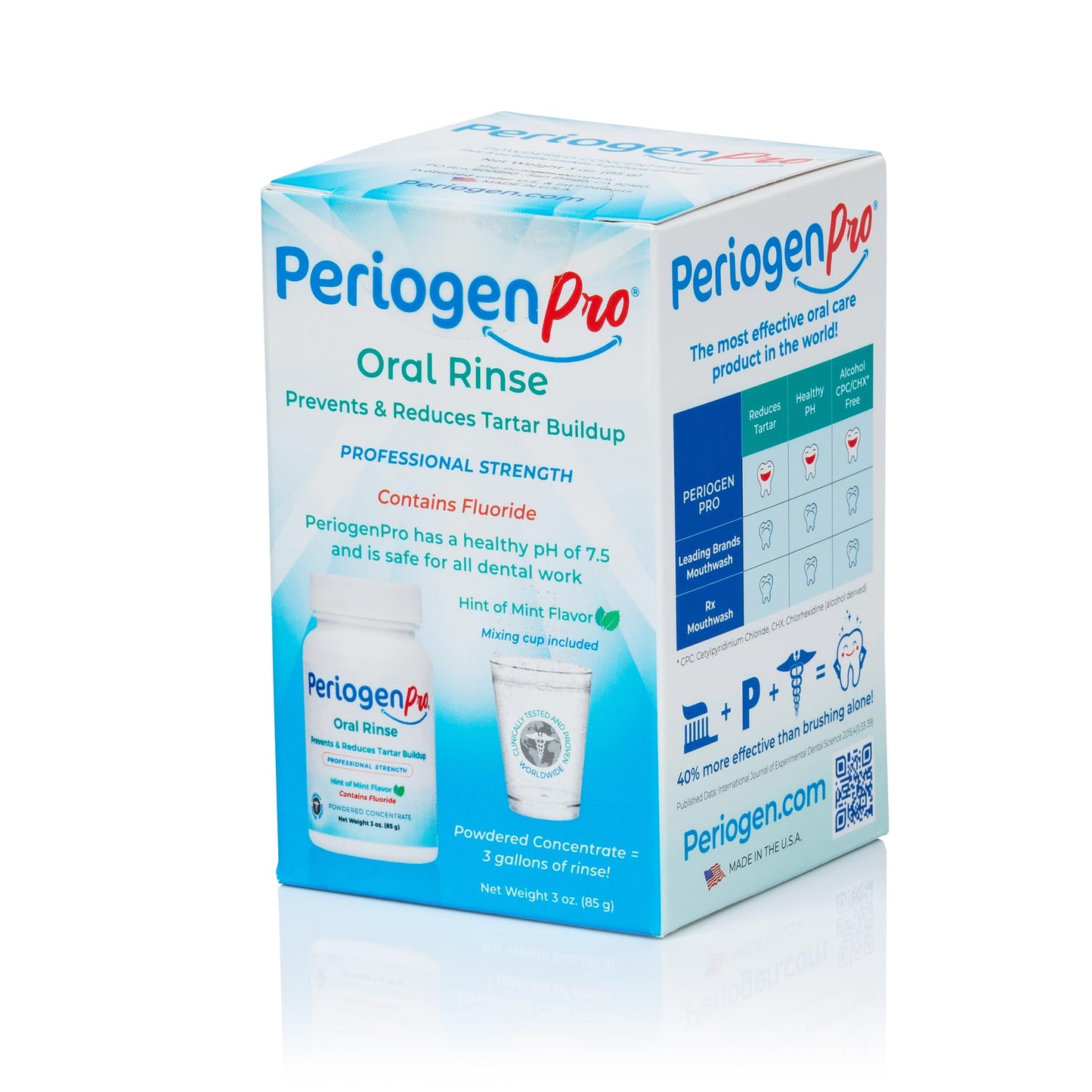 PeriogenPro Oral Rinse, Prevents & Reduces Tartar Buildup, Professional Strength, Hint of Mint Flavor, 3 oz