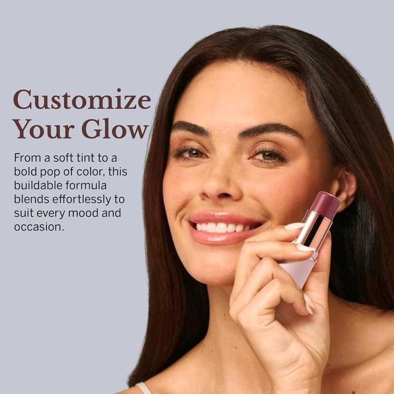 Blush Stick for Cheeks & Lips - Cream Multistick Makeup | Easy Blend, Nourishing Ingredients, Misty Rose