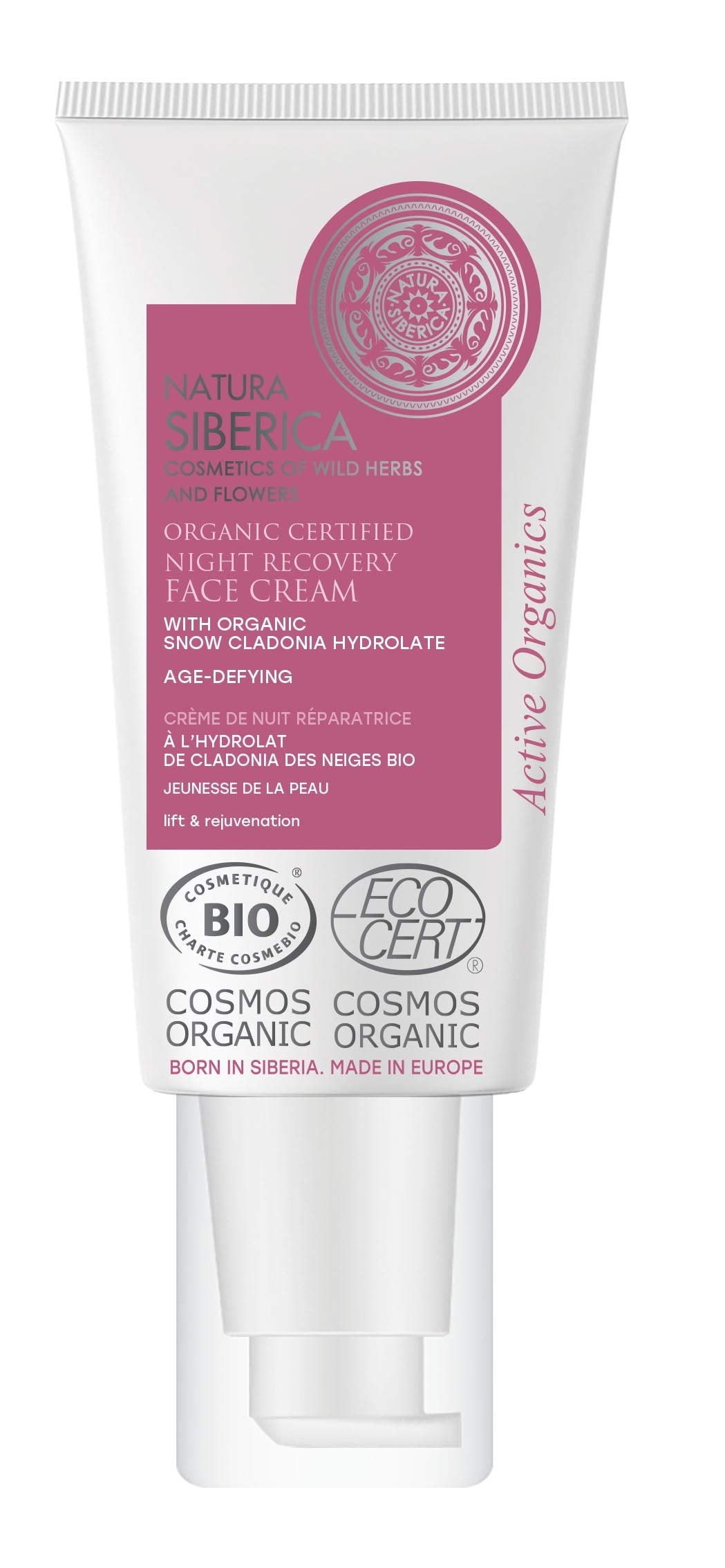 NATURA SIBERICA Snow Cladonia Age Defying Night Recovery Face Cream, 50 ML