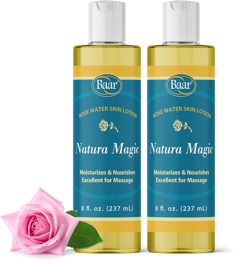 Rose Water Skin Lotion - Hydrating & Soothing Formula | 8 oz. (Pack of 2)