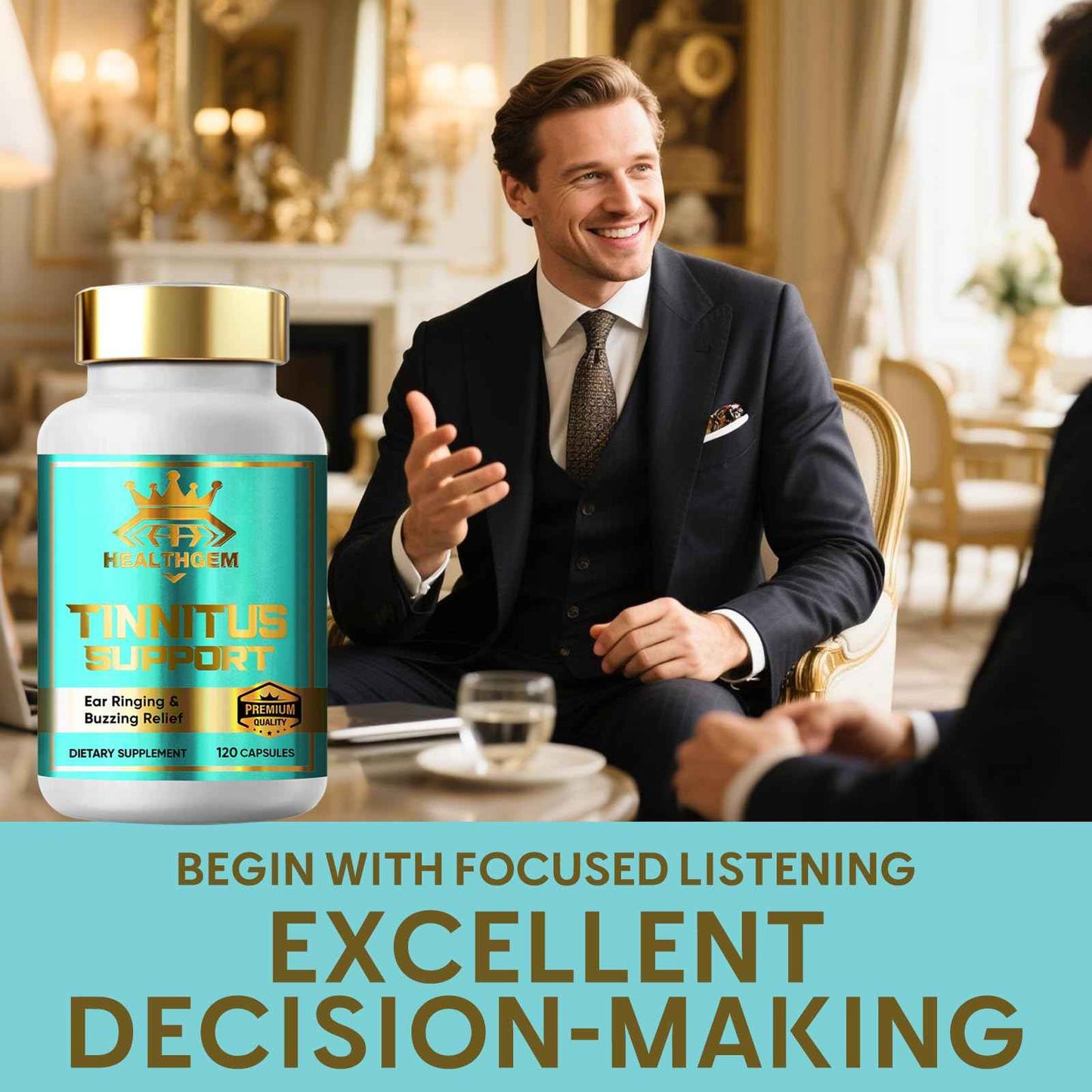 HEALTHGEM Tinnitus Relief for Ringing Ears