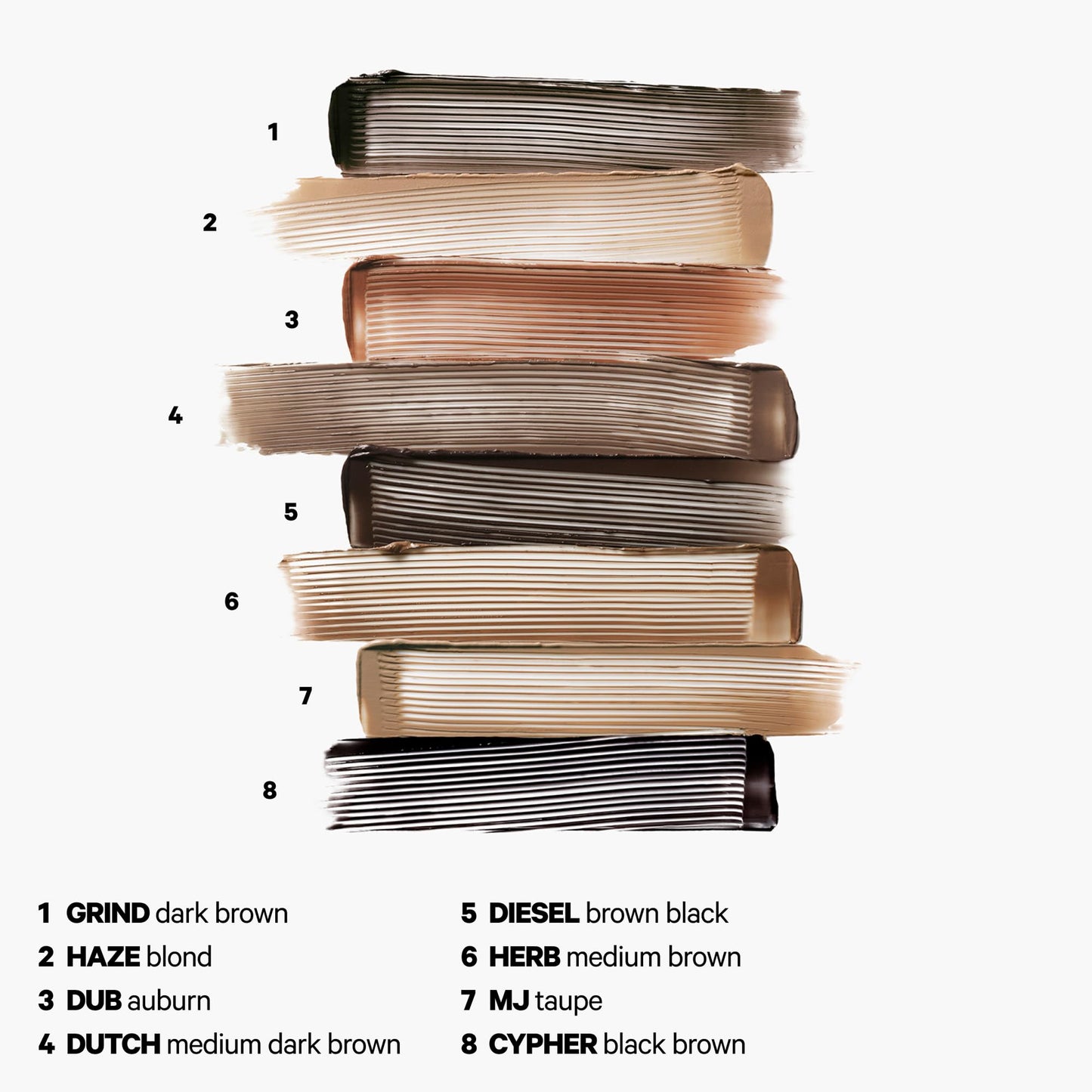 Milk Makeup KUSH High Roll Defining + Volumizing Brow Tint – Tubing Brow Gel Shapes, Volumizes + Sets Eyebrows Up to 24 Hours – Water Resistant, Smudge-Proof, Clean – Grind (Dark Brown), 0.16oz