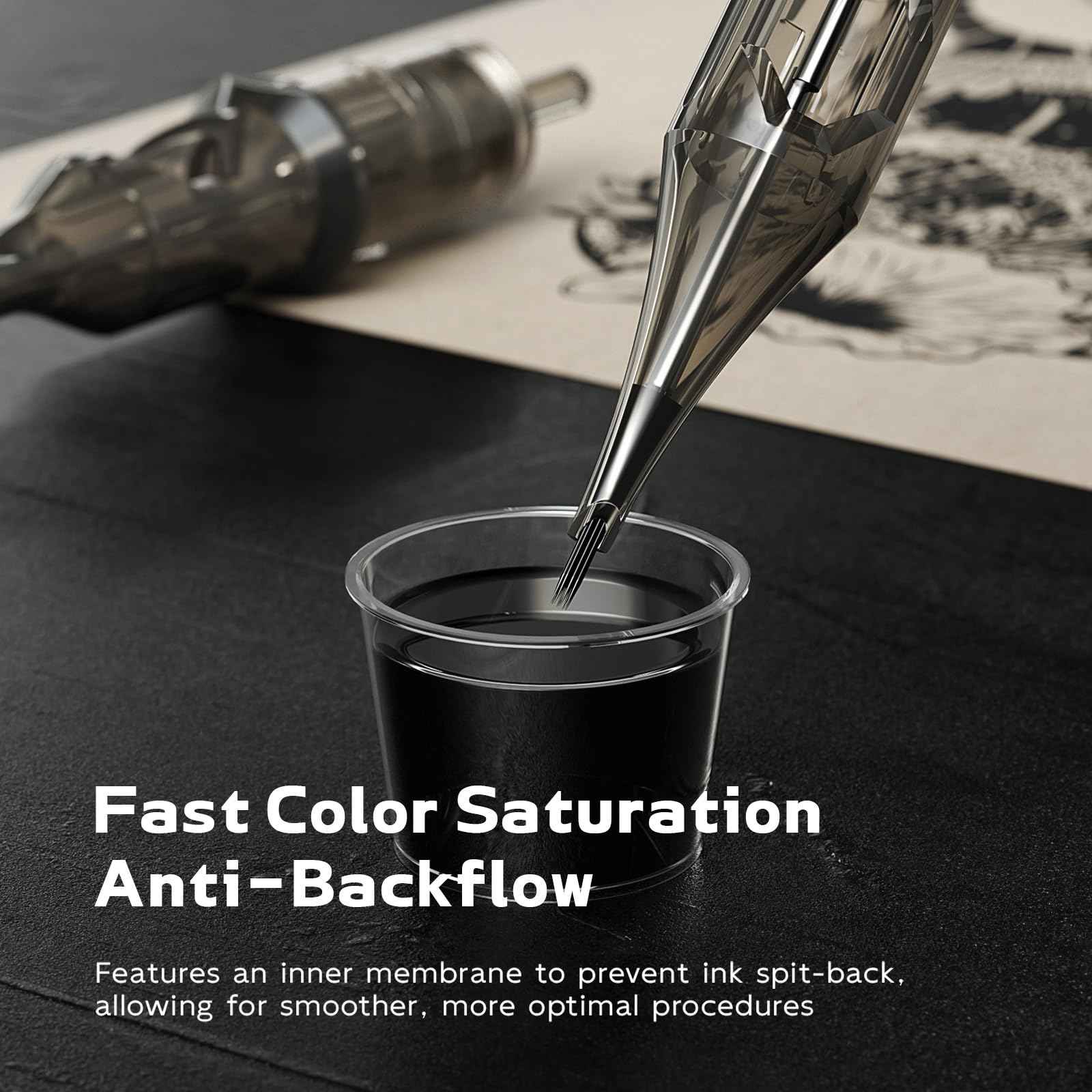 Tattoo Cartridge Needles for tattooing,Box of 24Pcs, Disposable Tattoo Needle (1005RL)