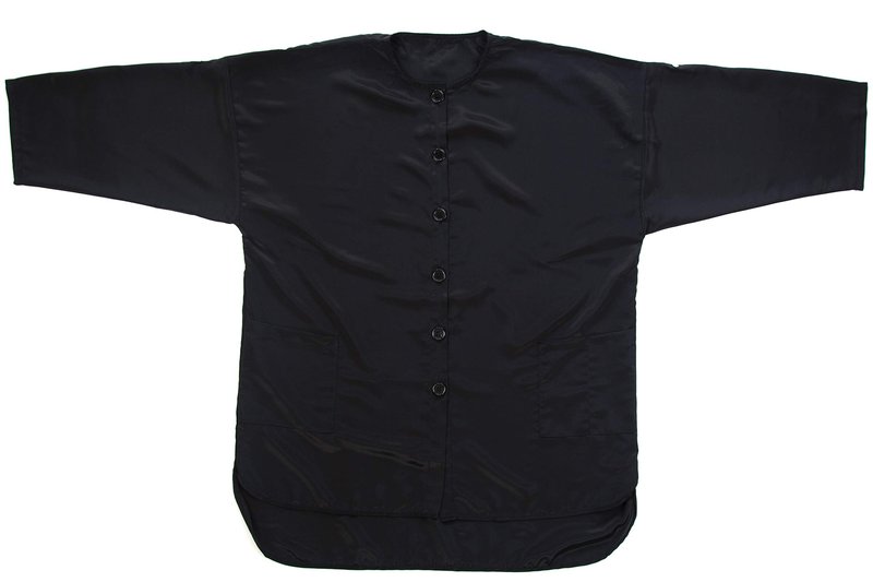 X-Large Plus Size Hair Stylist Tunic - Salon Smock with Roll Sleeves & Pockets - Esthetician Jacket (X-Large)