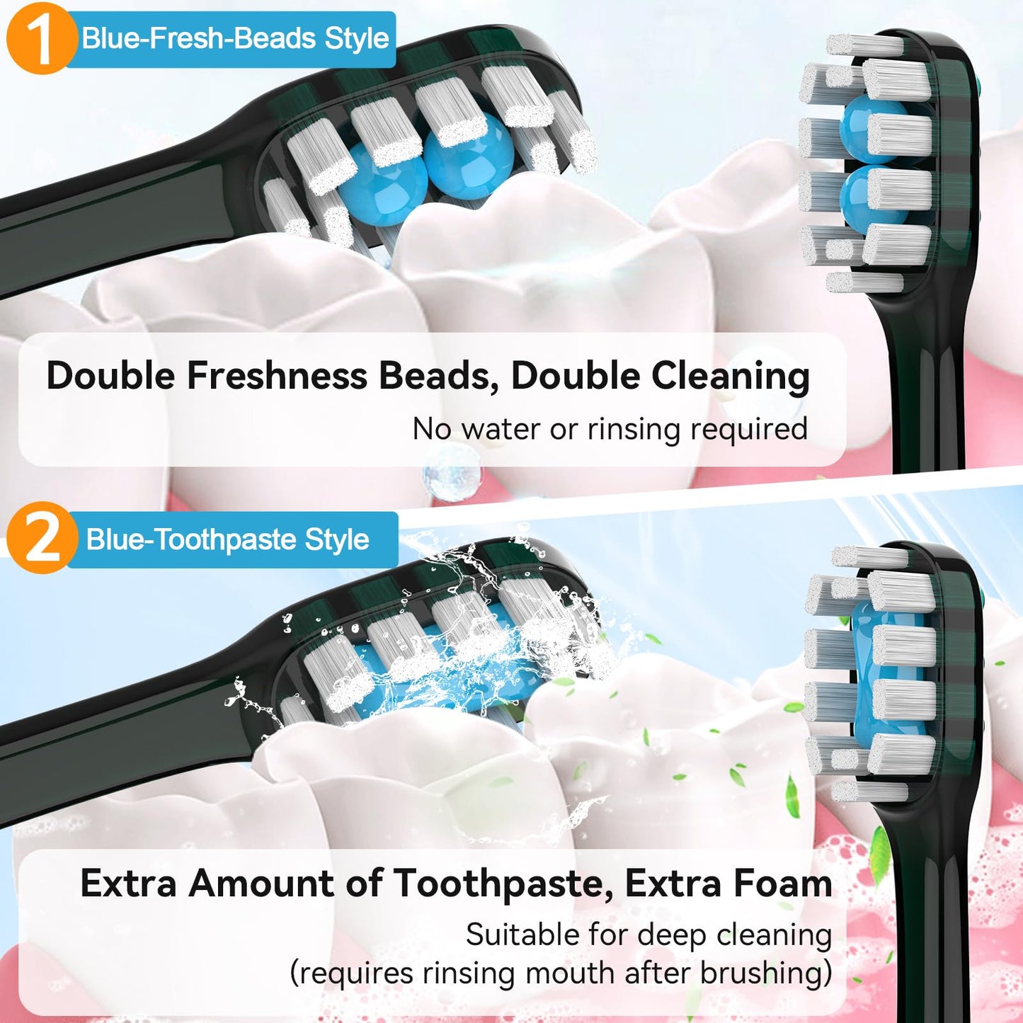40Pack Disposable Toothbrushes with Toothpaste + Pick + Floss + Tongue Scraper 5-in-1 Mini Prepasted Travel Toothbrush for Hotel Camping Flight Car Single Use Portable Individually Wrapped | Mint