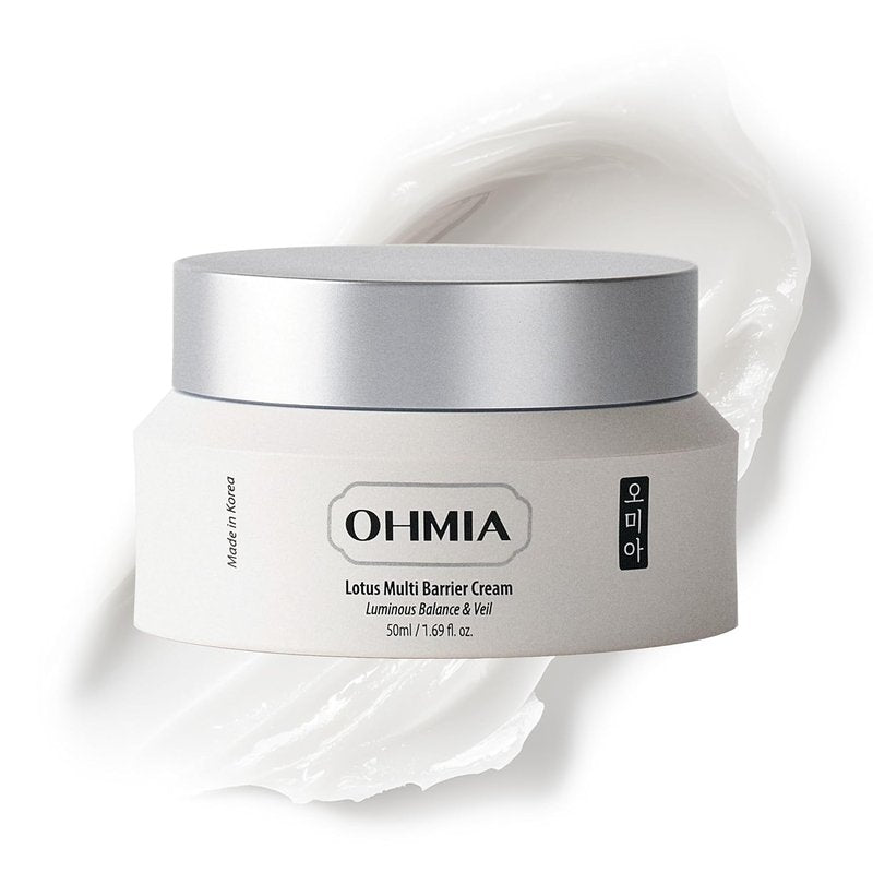 Korean Anti-Aging Face Moisturizer - Lotus Multi Barrier Cream with Niacinamide & Rice | Fragrance-Free, 1.69 fl oz