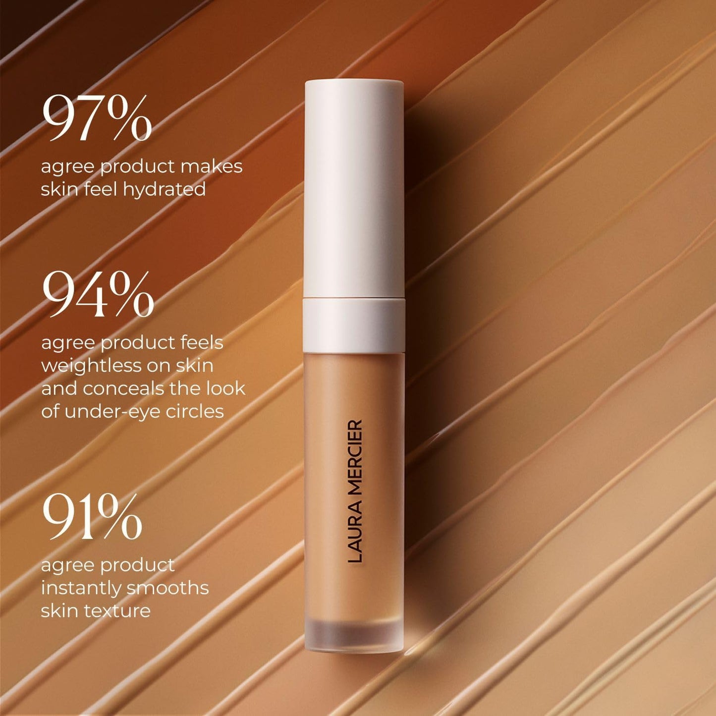 Laura Mercier Real Flawless Weightless Perfecting Serum Concealer, Long-Lasting, Waterproof, & Crease-Proof Wear, Buildable Coverage, Oil-Free, 1N1 - Light with neutral undertones