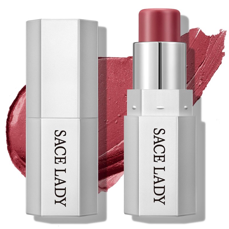 SACE LADY Highlighter Makeup Stick, Cream Glow Shimmer for a Radiant Finish, Easy to Blend & Long-Lasting Highlight Make Up for Face Eyes Lips (02 Sunset Glow, 1pc)
