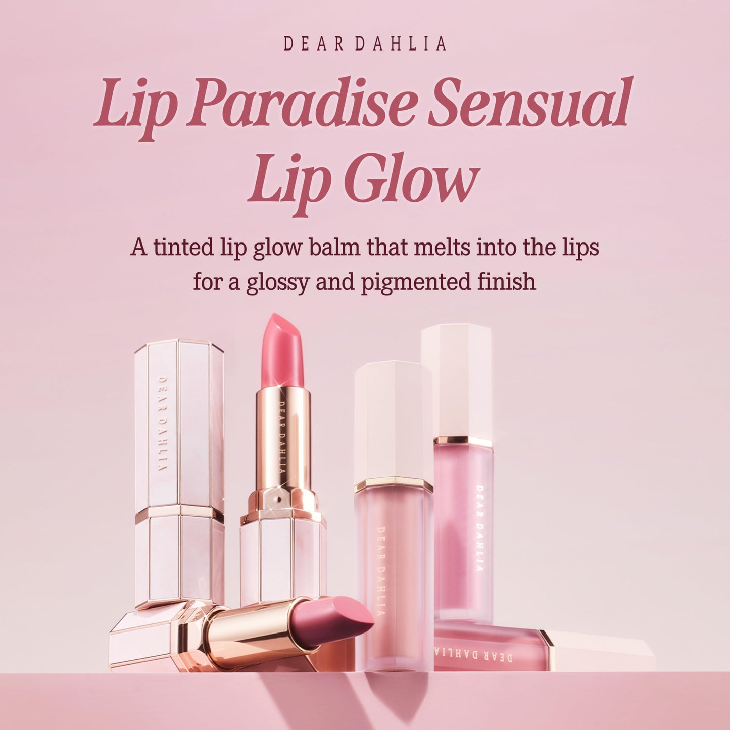DEARDAHLIA Lip Paradise Sensual Lip Glow (Hazle) - Hydrating Vegan Lipstick with Glossy Finish, Vibrant Color, Smooth Application, Natural Radiant Glow & Shea Butter Nourishment, 0.11 oz