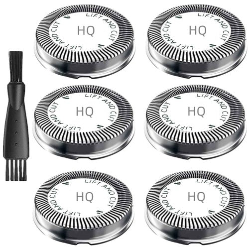 6 Pcs HQ56 Replacement Shaver Heads for HQ3 HQ4 HQ55 HQ56 HQ6,Replacement Shaver Head Compatible with HQ300 HQ442 HQ916 HS190 HQ6990 Electric Shavers etc.