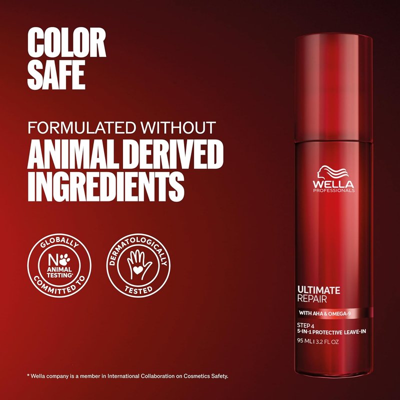 Wella Professionals 5-in-1 Leave-In Treatment for Damaged Hair - Repairs, Smoothens Frizz | 3.2 Fl Oz