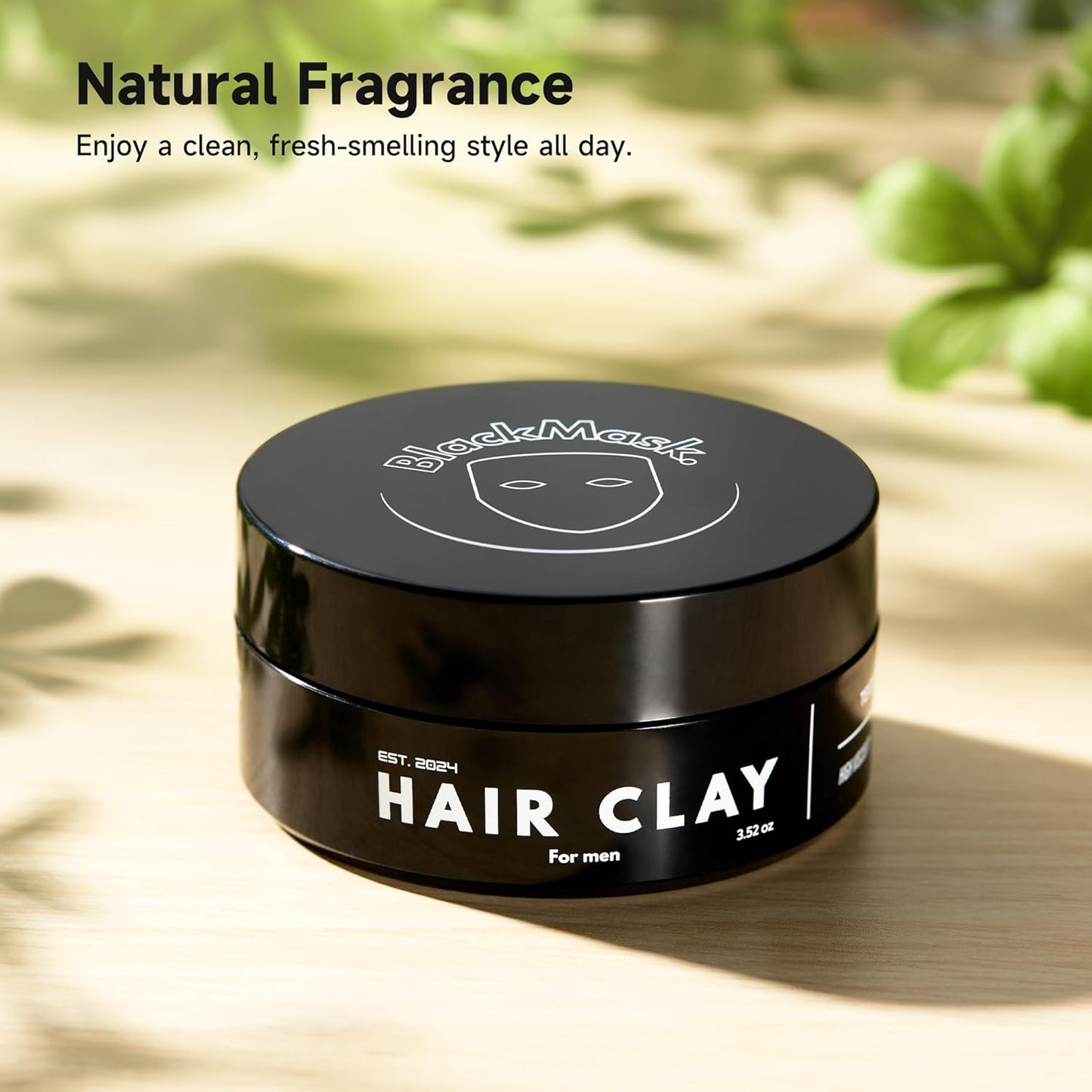 Hair Clay for Men - Matte Finish with Strong Hold | Adds Texture & Volume (3.52 oz)