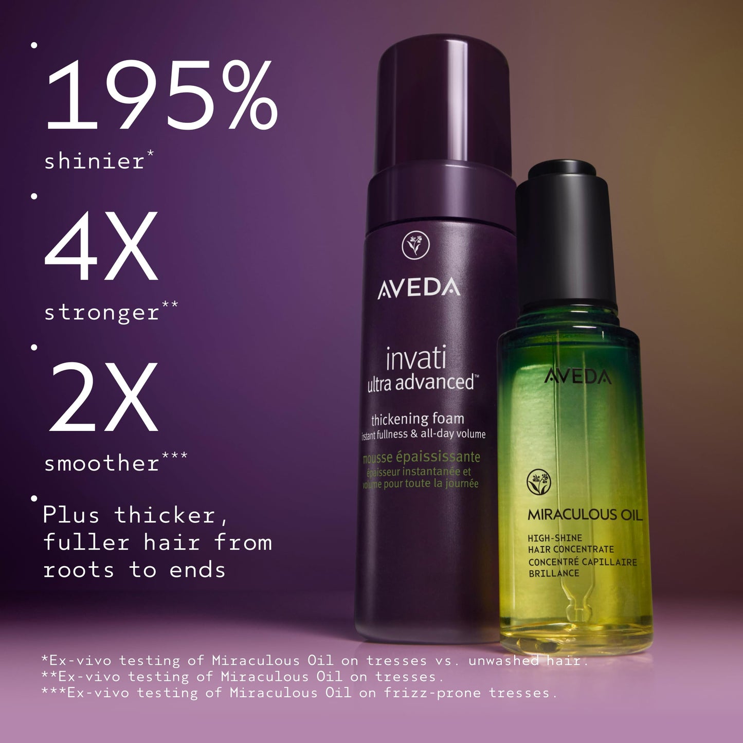Aveda Invati Ultra Advanced Thickening Foam | Styling Foam for Thin & Thinning Hair | Instantly Thickens Hair | Flexible Hold | 97% Naturally Derived*, 1.5 Fl Oz