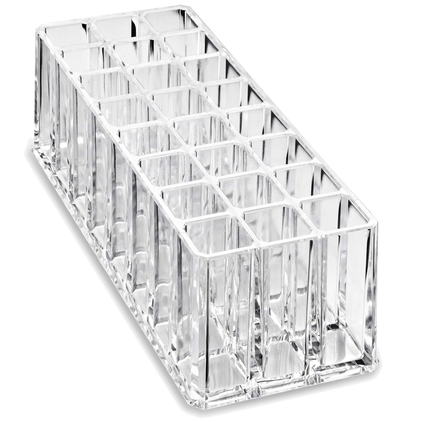 Acrylic Lipstick & Lip Gloss Organizer - 48 Space Clear Beauty Storage