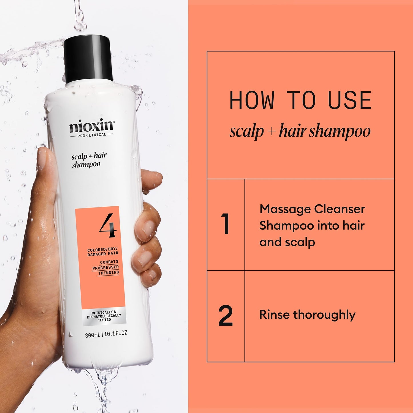 NIOXIN System 4 | Scalp Care | Thickening Shampoo | Colored Damaged Hair