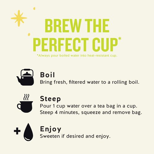 Celestial Seasonings Honey Lemon Ginseng Green Tea 25 Tea Bags