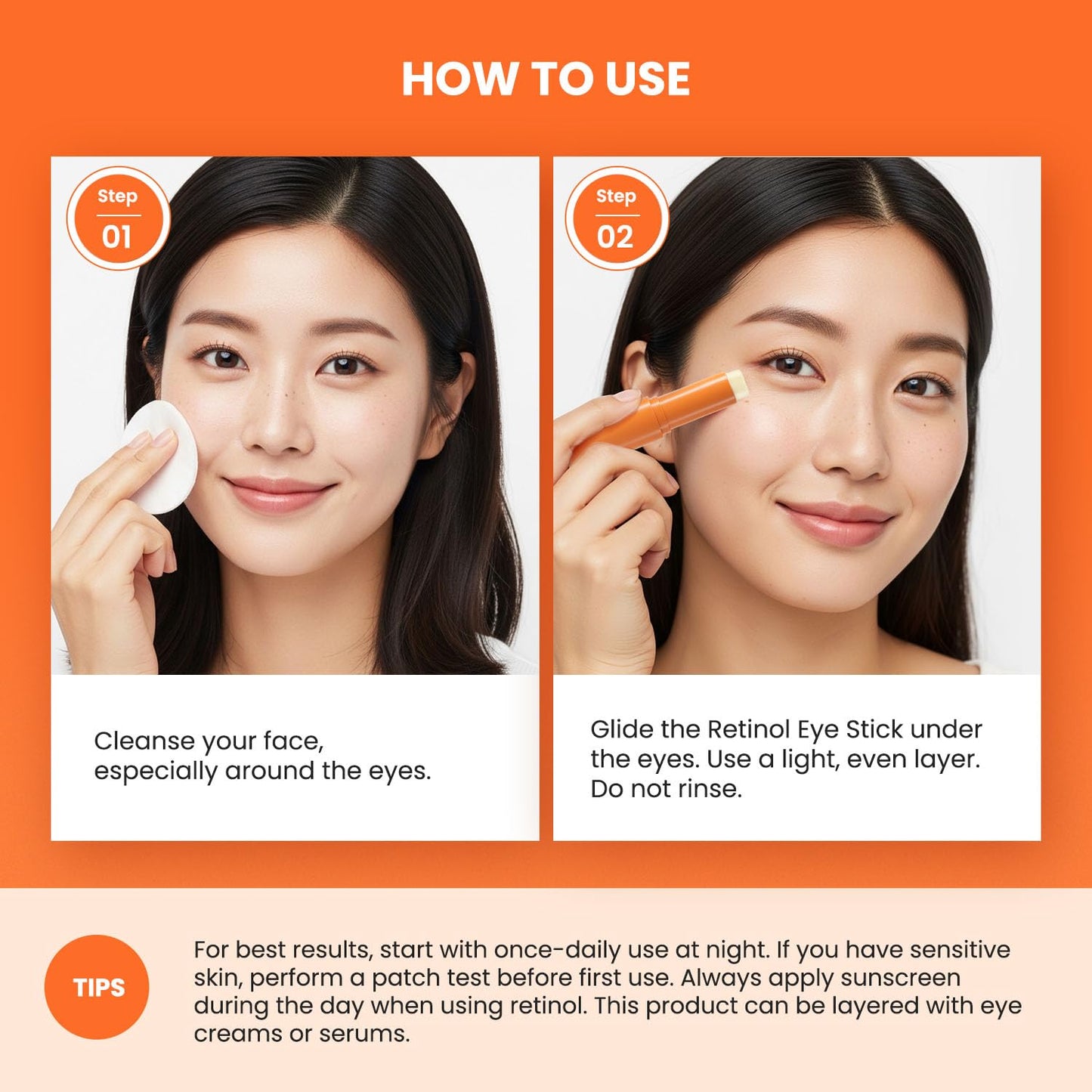 VELAMO ADVANCED Retinol Eye Stick: Plumping & Smoothing Under Eye Balm for Dark Circles, Puffiness & Wrinkles - Made in Korea, Upgraded Formula with Collagen, Niacinamide & Peptides, 0.35 OZ/10g