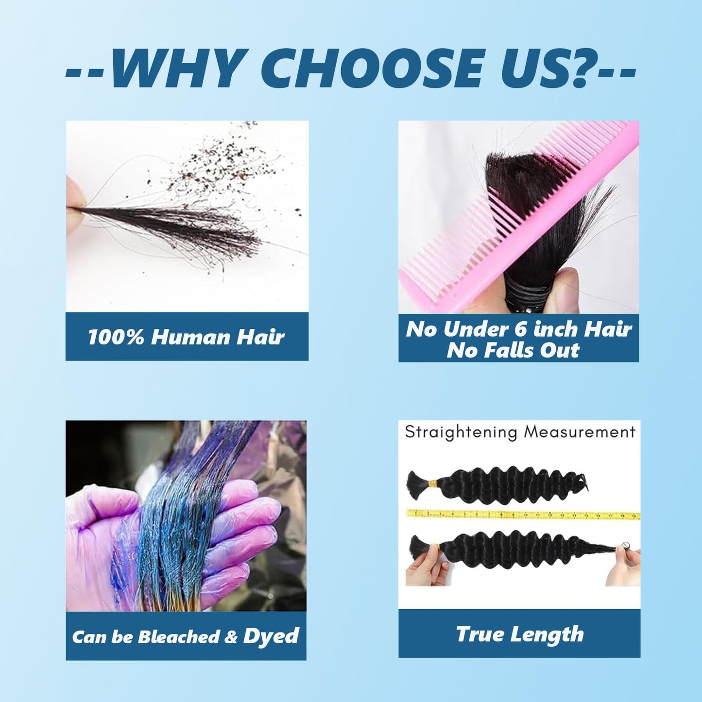 Human Braiding Hair For Boho Braids 110g Jerry Curly Bundles Human Hair 12A Remy Boho Human Hair For Braiding No Weft 2 Bundles/Pack Bulk Boho Hair for Braiding 16 inch Natural Black