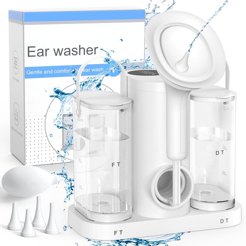 Ear Wax Removal, Professional Electric Ear Cleaner with IPX7,Effective Ear Irrigation for Adults, Safe Ear Cleaning Tool for Family