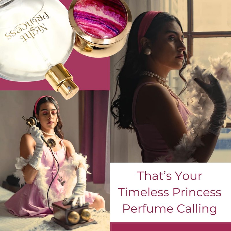 Maryaj Night Princess - Long-Lasting Women's Perfume - Amber, Jasmine Perfume for Women - Eau de Parfum with Floral and Woody Fragrances - 3.4 oz.
