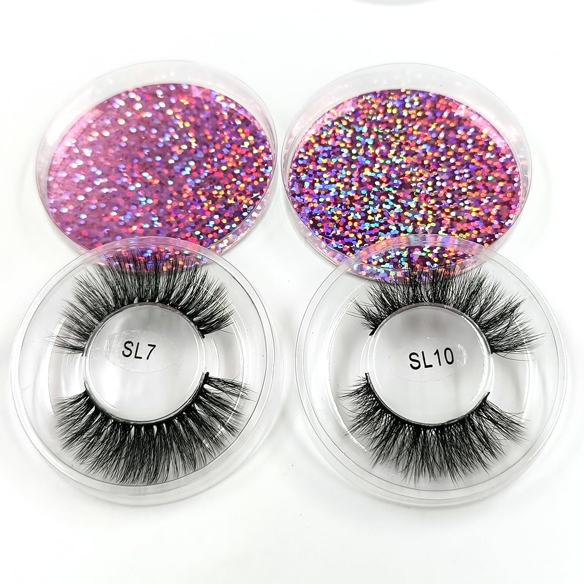 Ellazzle Eyelashes Wholesale Natural Look False Lashes 3D Fluffy Eyelashes Bulk 10 Styles(50 pairs)