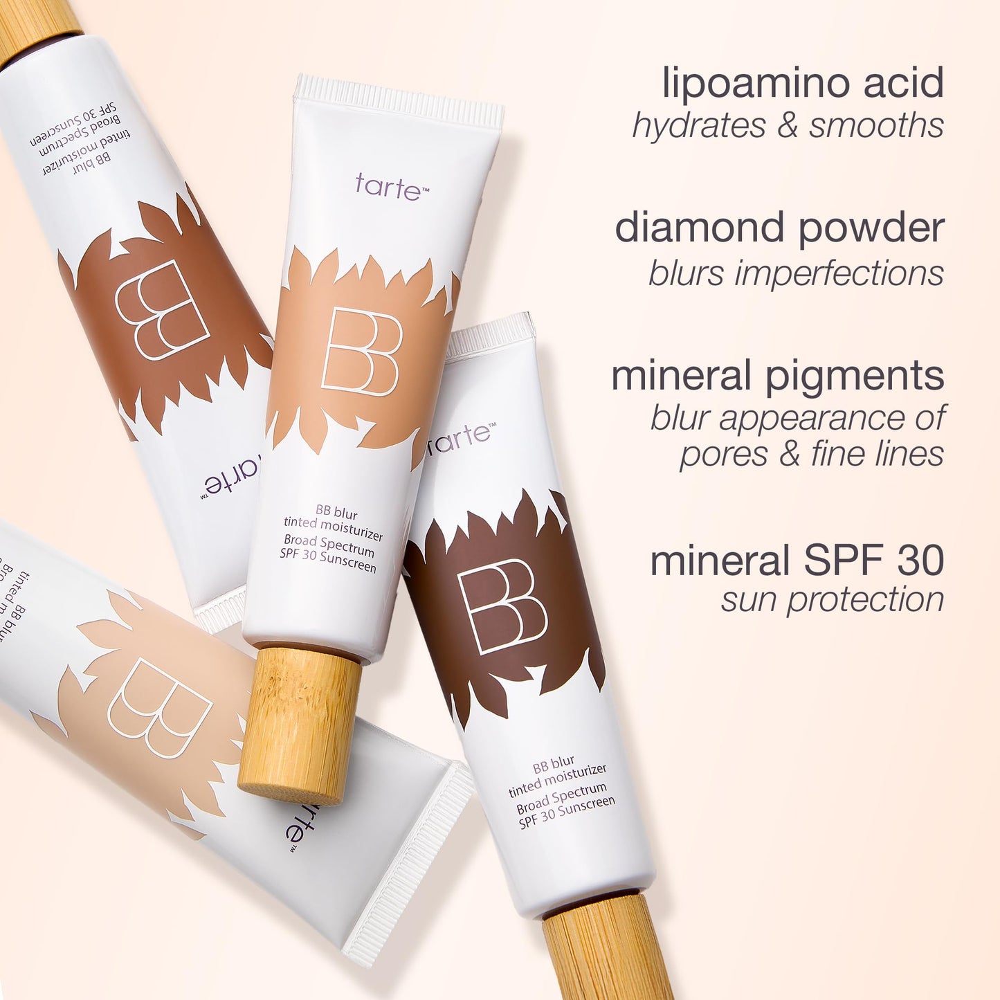 tarte BB blur tinted moisturizer Broad Spectrum SPF 30 – Medium Buildable Coverage with Natural Lightweight Matte Finish, Vegan & Cruelty-Free, full size, rich