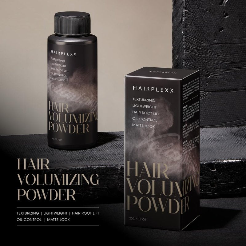 Hairplexx Hair Volumizing Powder - Instant Texturizer & Root Lifter for Fine, Thin, Oily Hair | Easy Application, Natural Ingredients