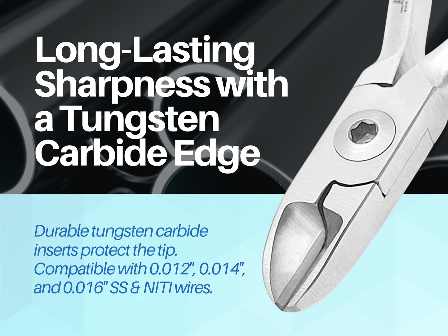 ARTMAN INSTRUMENTS Braces Wire Cutter – Orthodontic Dental Tool Pliers with Tungsten Carbide Inserts, Gold-Plated Handle, Autoclavable, Durable Cutting Edge