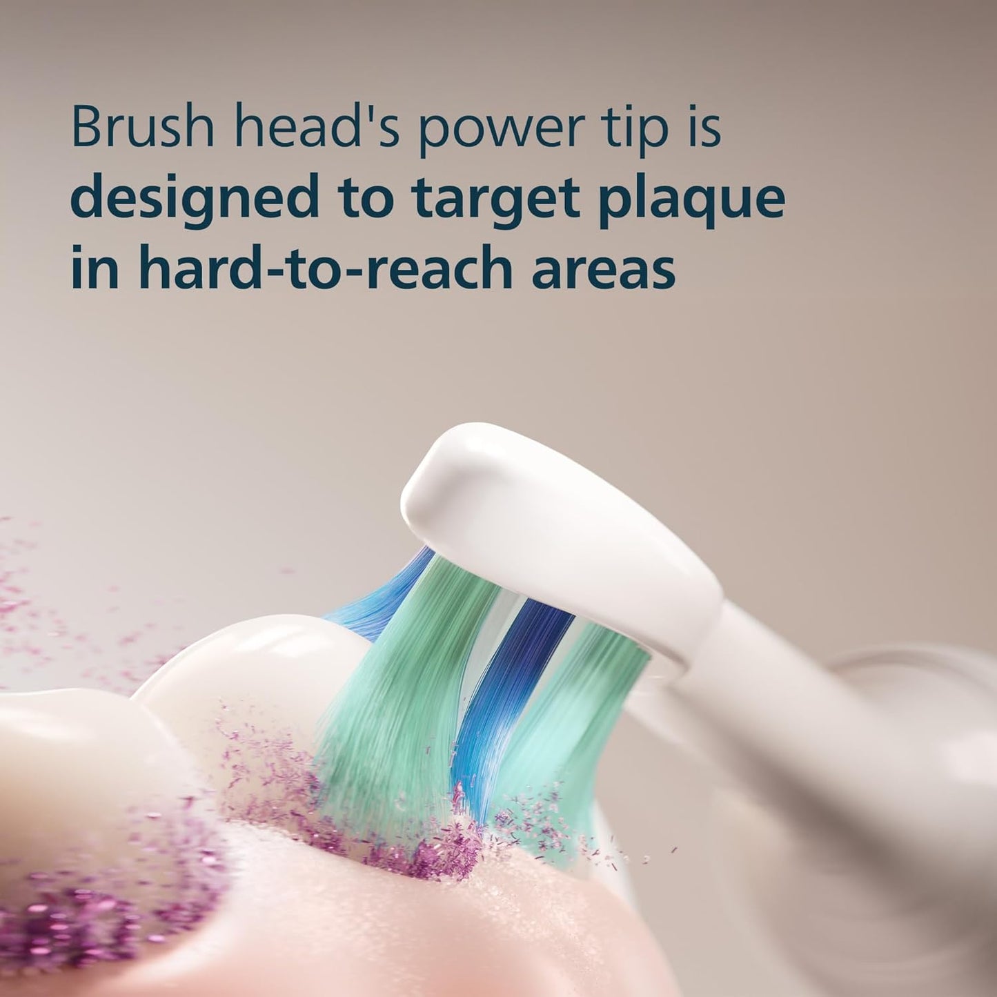 Philips Sonicare C2 Plaque Control - Electric Toothbrush Replacement Heads for Sonicare | 2 Pack, White, HX9022/77