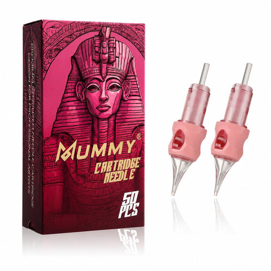 Mummy Tattoo Needle Cartridges Mixed Round Shader Bugpin 50pcs, 3/5/7/9/11RS