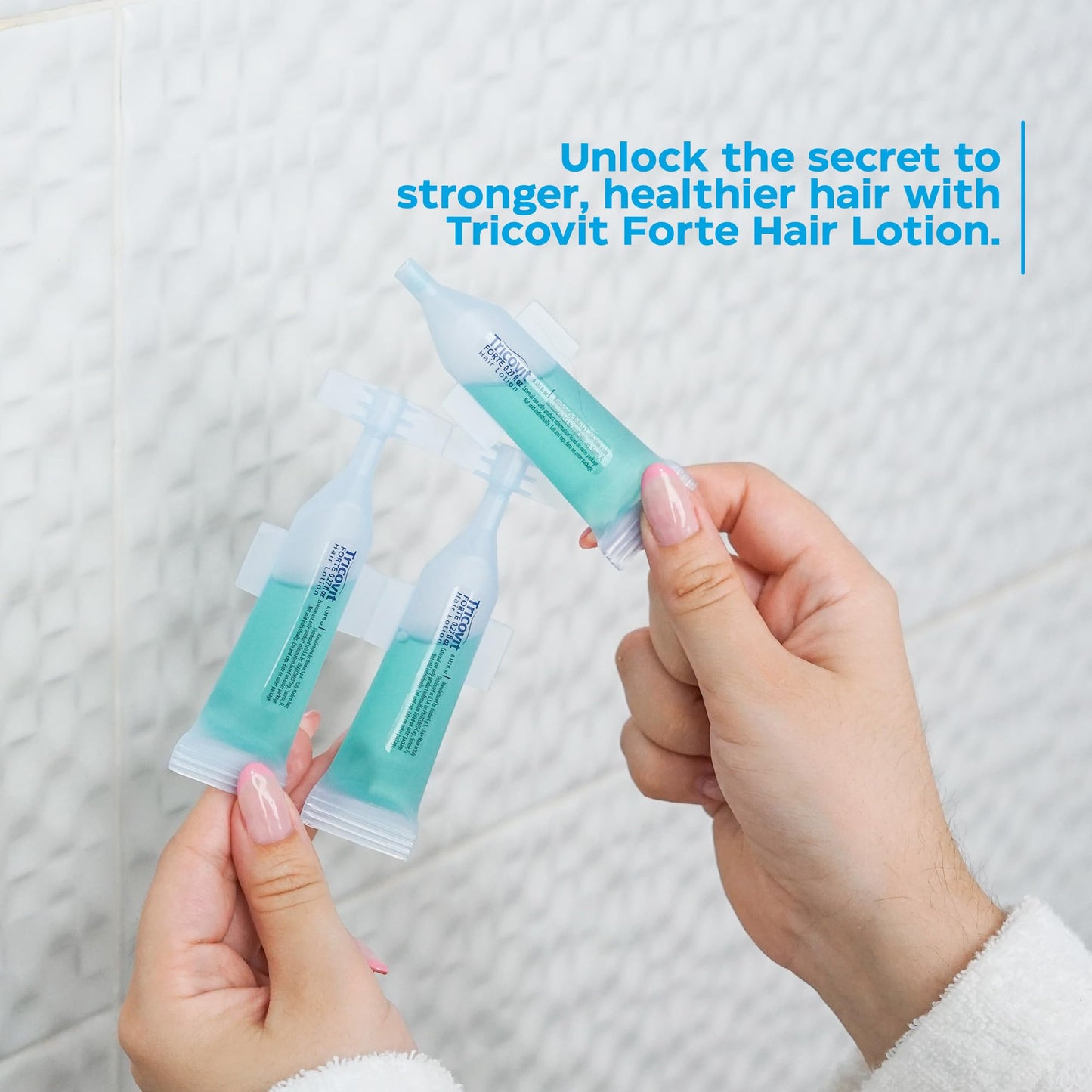 Tricovit Forte Hair Loss Treatment - Hair Growth Products for Women & Men - Sebum Regulator for Strengthening Follicles & Balancing Scalp (5 ct)