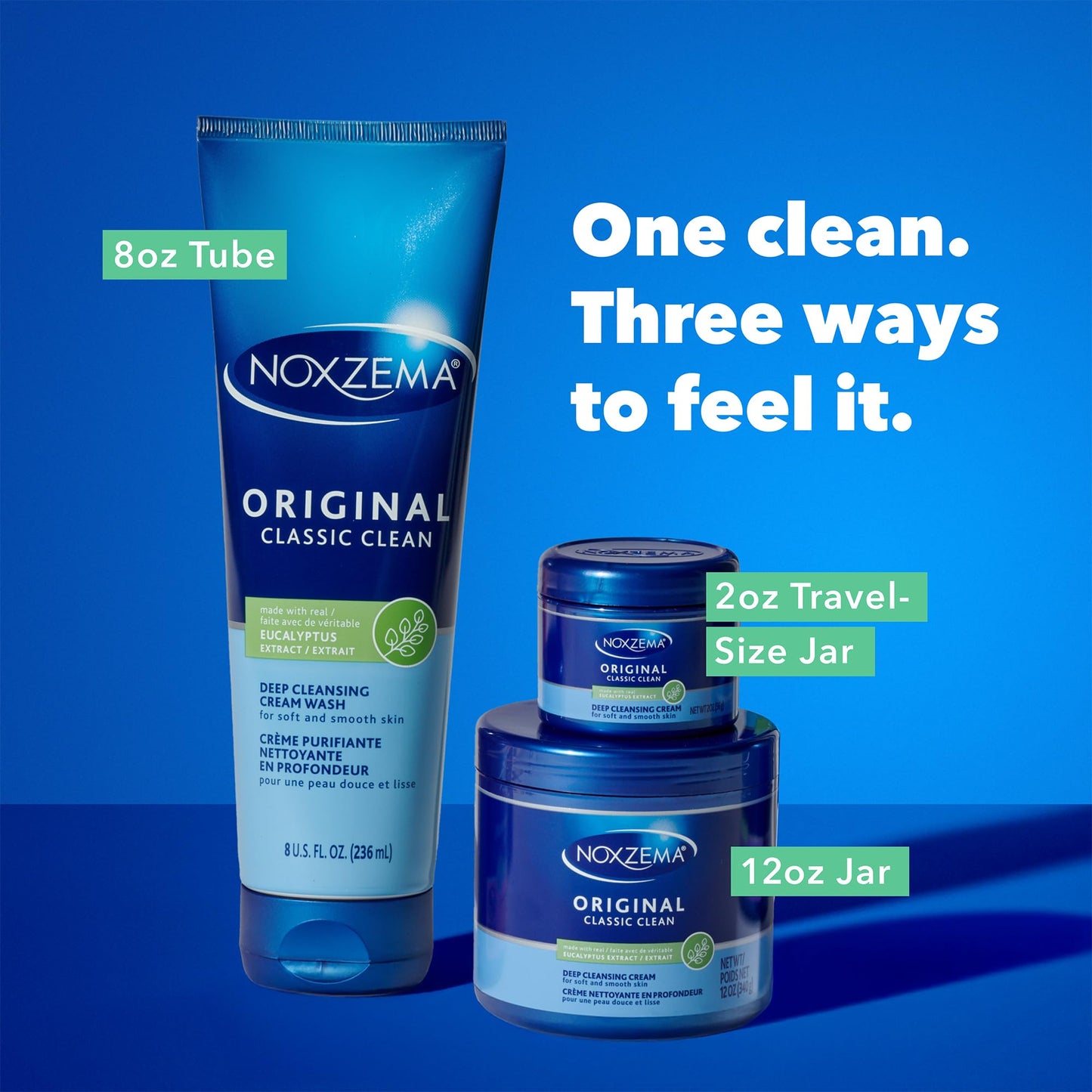 Noxzema Face Wash, Large Jar 6-Pack – Original Deep Cleansing Cream, Face Cleanser, 12 Oz Ea