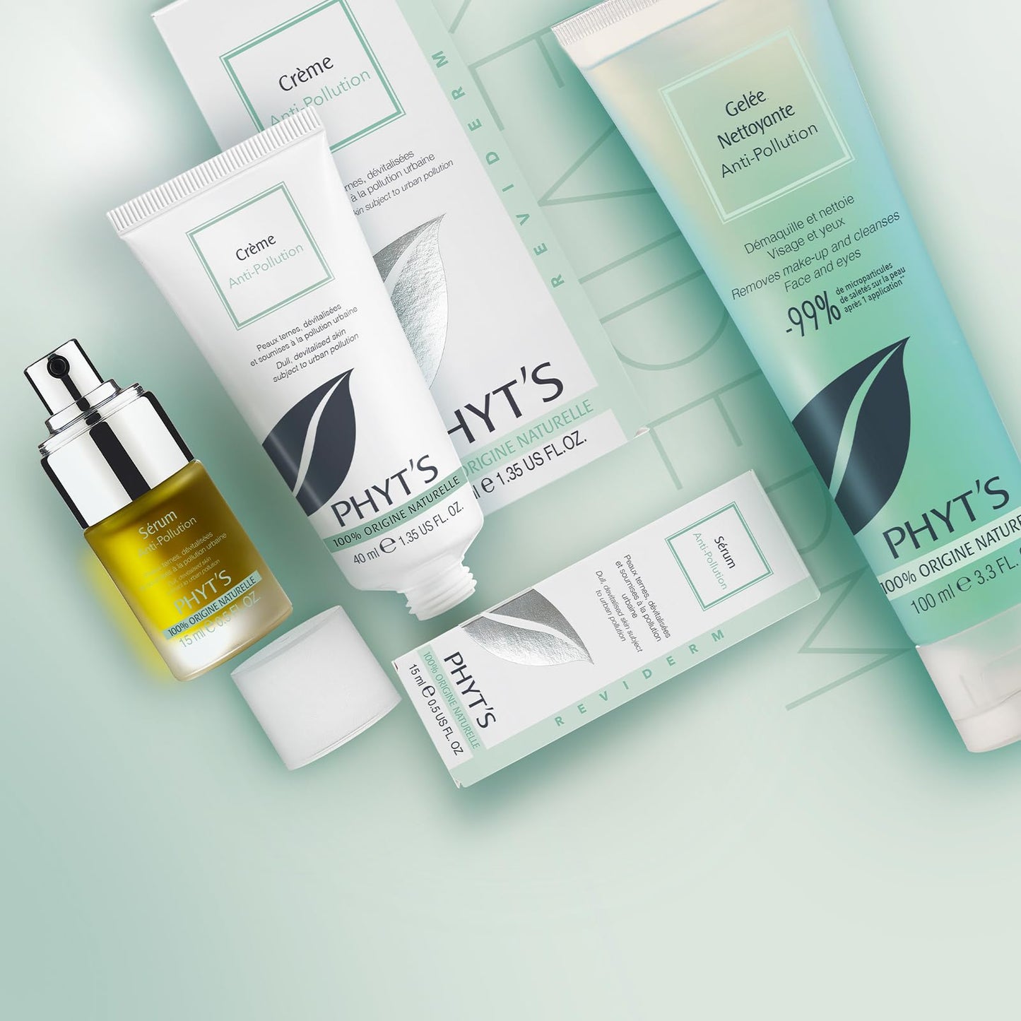 Phyts Anti-Pollution Cleansing Jelly - Facial Cleanser for Women - Removes Waterproof Makeup and Impurities - Nourishes Skin - 3.3 oz